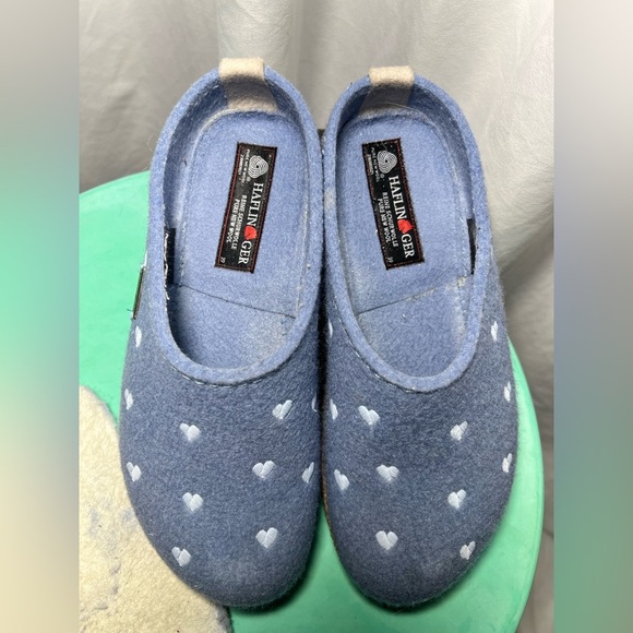 HAFLINGER Cuoricini Felt Clog Wool Slipper | 39 (US8) - Picture 5 of 13